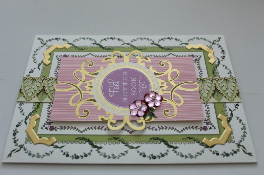 Anna Griffin "Feel Better Soon " 3D Handmade Layered Card