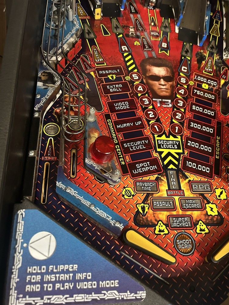 STERN TERMINATOR 3 PINBALL MACHINE ARNOLD!
