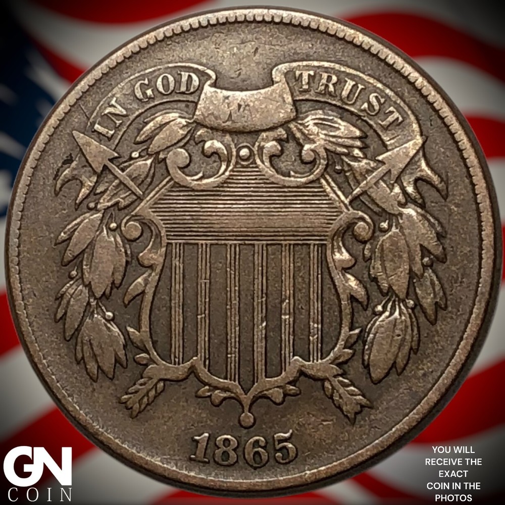 1865 2 Cent Piece Y7597