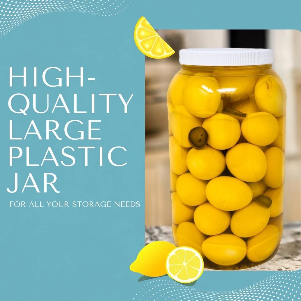 CLEARVIEW 1 Quart Plastic Jar - 6 Pack | Containers and Organization 32 Ounce...