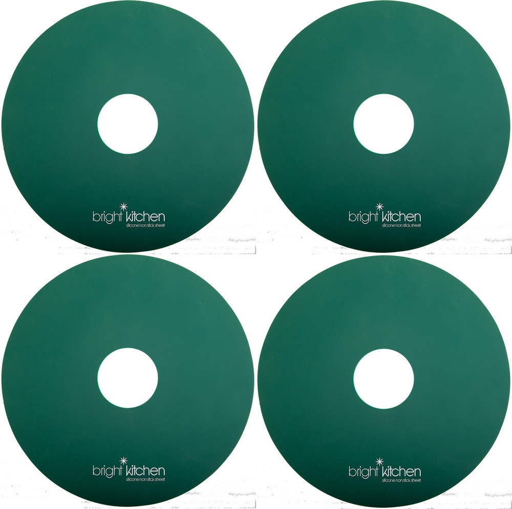 4 Silicone Dehydrator Sheets NON-Toxic for Nesco Round Dehydrators Fruit Roll