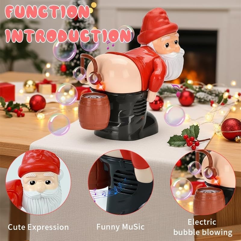 Santa Claus Bubble Butt Machine, Blower, Funny Automatic...