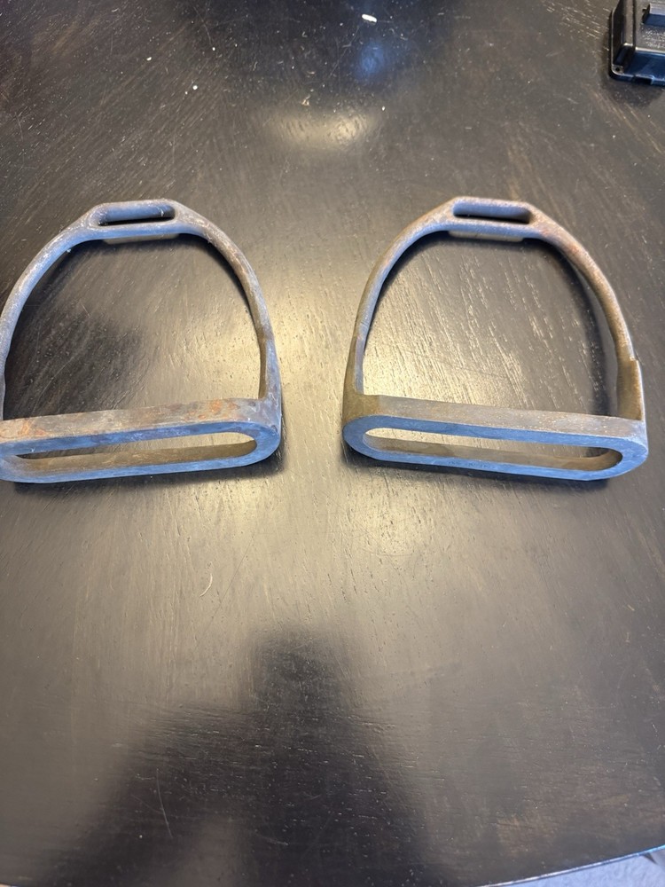 Antique  Iron Stirrups Nice Vintage