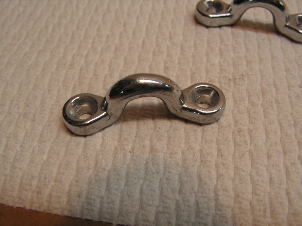 2 Vintage Die Cast Tie Loops Pull Stable Hanger Hook Storage Curtains Anchor+