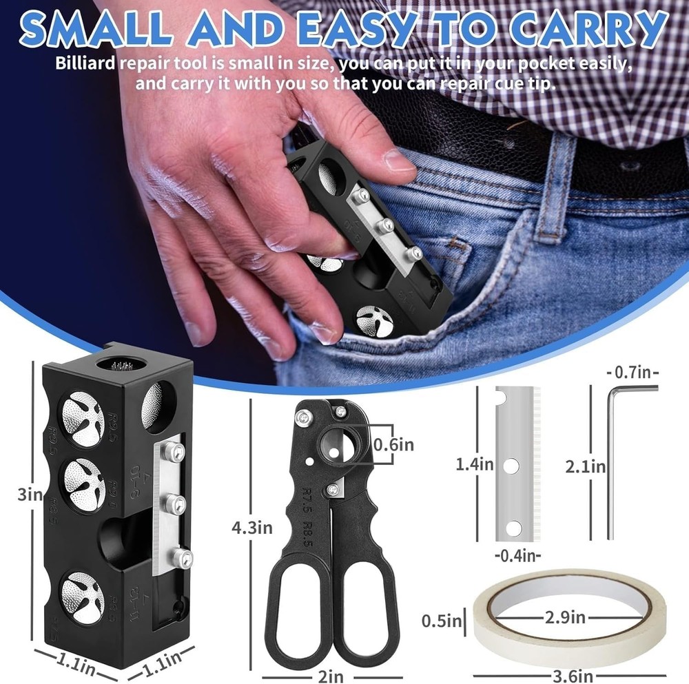 Professional Pool Cue Tips Repair Tool
