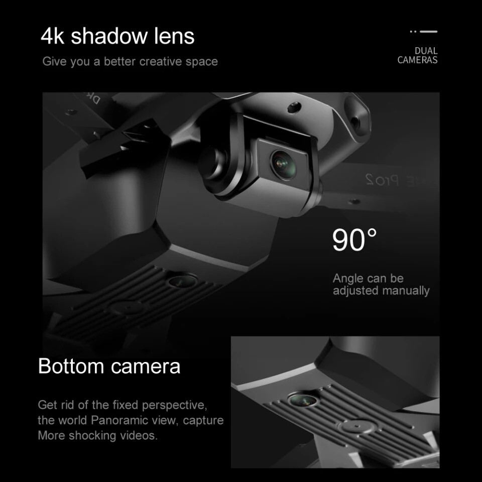 Professional Drone With 4K UHD Camera (Black Color)