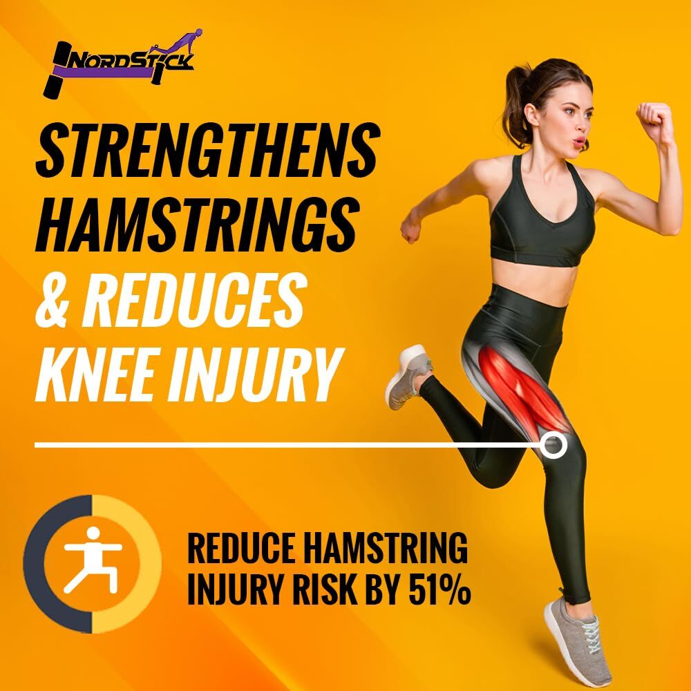 Nordic Hamstring Curl Strap 350lb Capacity for Home Travel Core Training