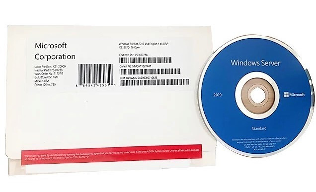 Windows SERVER Standard 2019 - 16 Core - Con DVD E Stick - ORIGINALE ! ENG