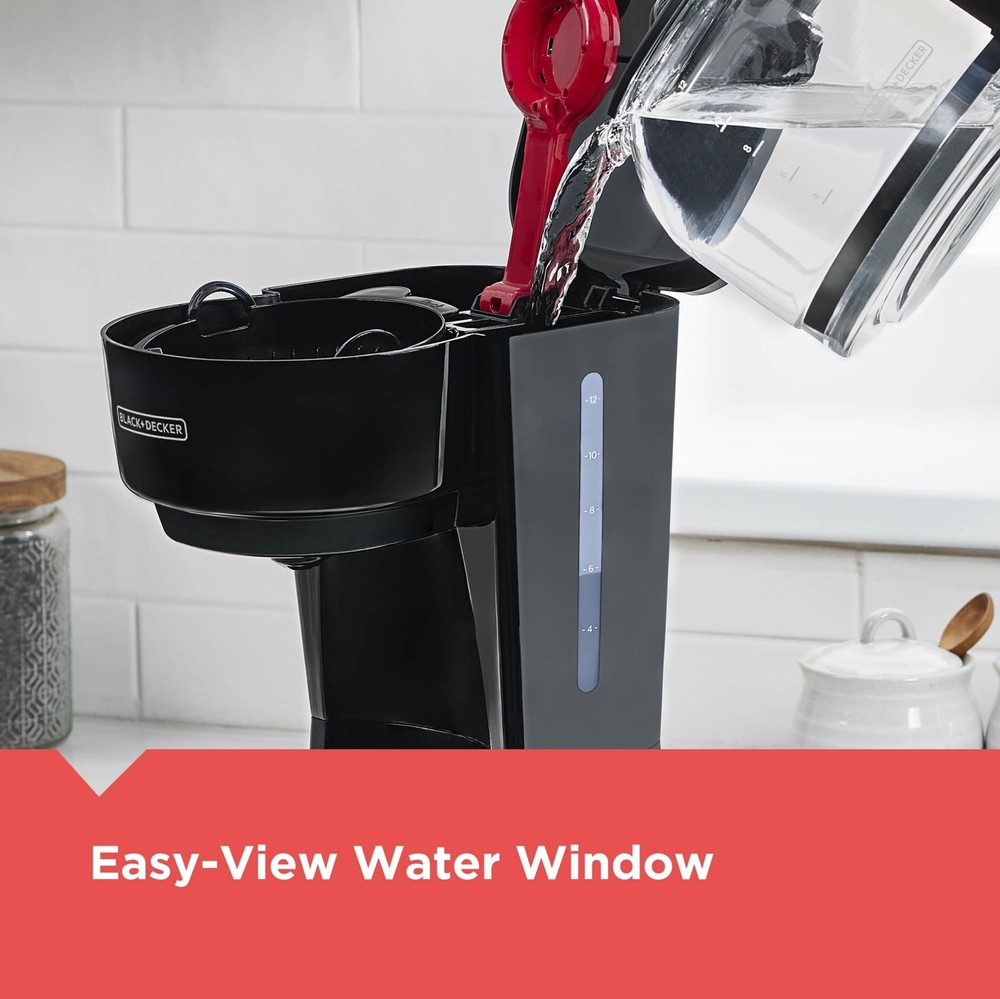 BLACK+DECKER 12-Cup Drip Coffee Maker with Easy On/Off Switch