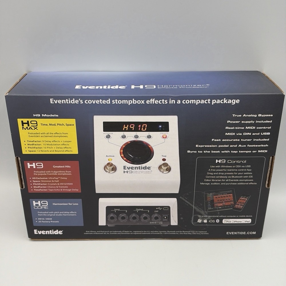 Eventide H9 MAX Effects Pedal Bluetooth Multi FX Open Box w/ Box