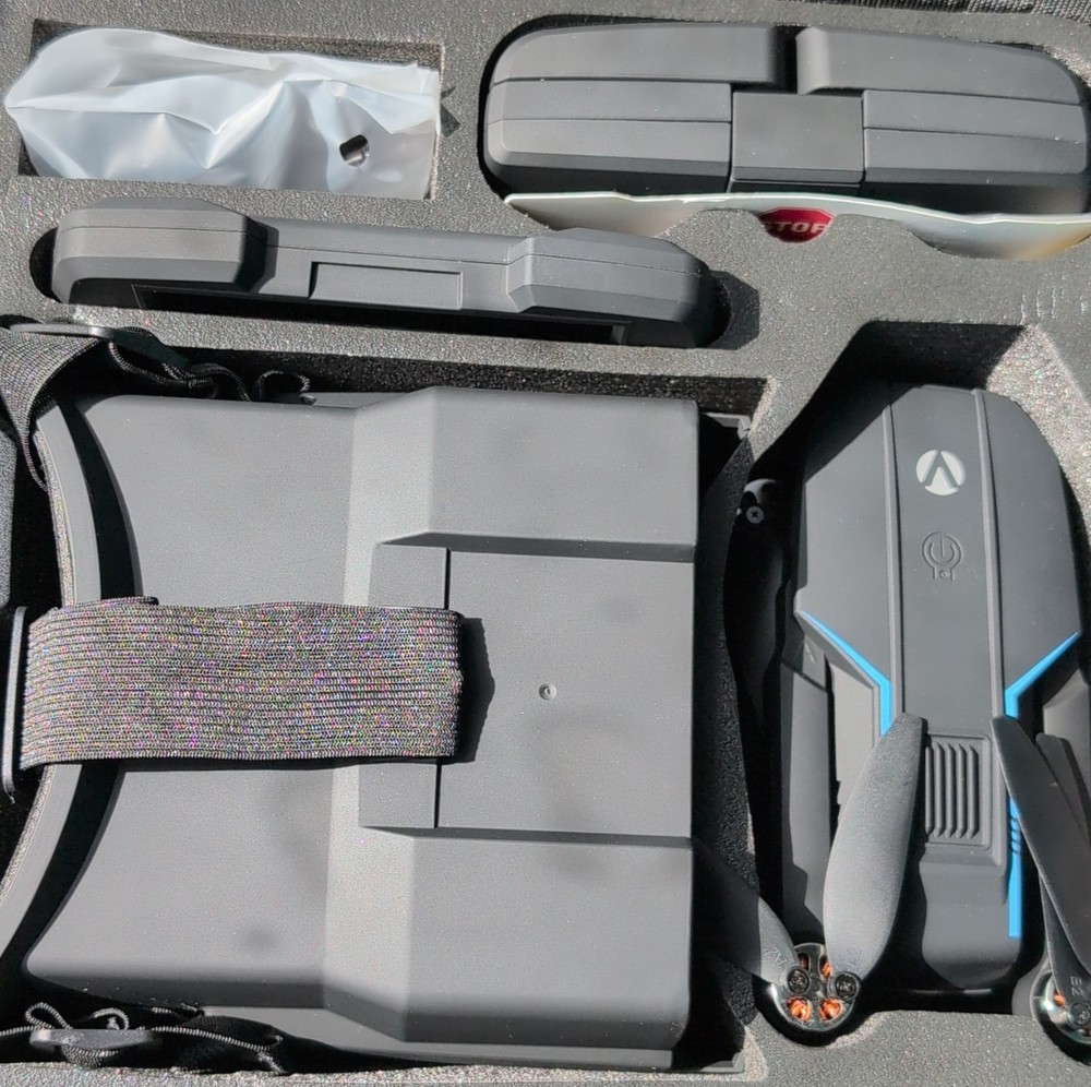 Vivitar SkyVision Foldable Quadcopter Drone Kit with Controller,  FPV headset