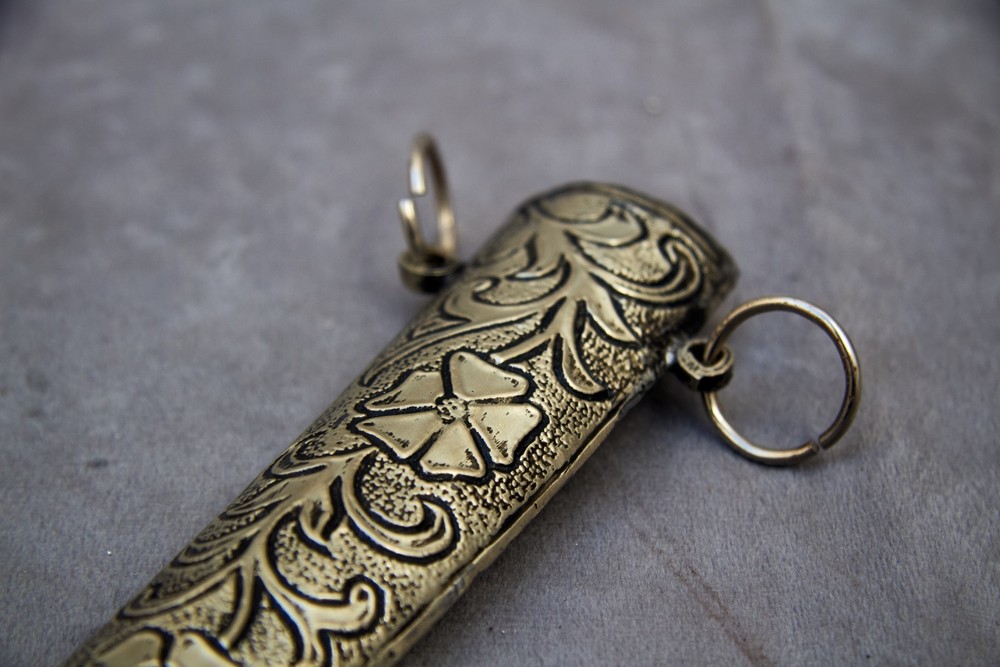 Vintage Handmade Khanjar Silver Plated Handle Engraved Dagger Decorated Knife