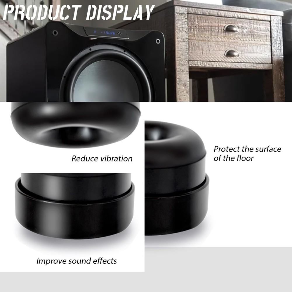 Subwoofer Isolation System 4 Pcs AntiVibration Kit for All Models