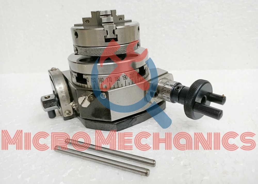 Rotary Table Tilting 3" 75mm With 3 Jaw self centering Chuck
