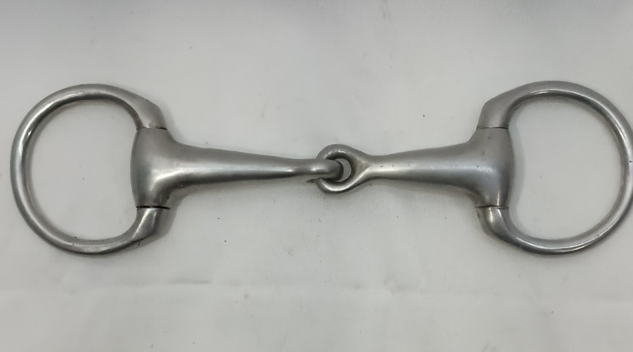 4 1/2" Stainless Steel Eggbutt Snaffle Bit