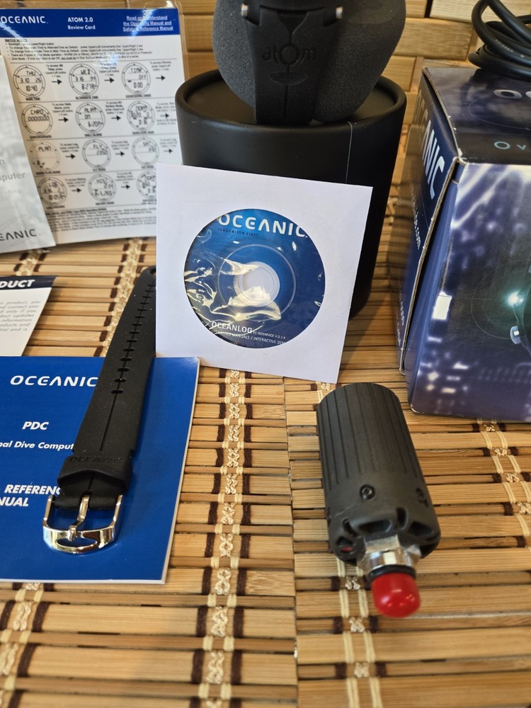 Oceanic Atom 2.0 Dive Computer Watch Air Integrated Nitrox With Transmitter