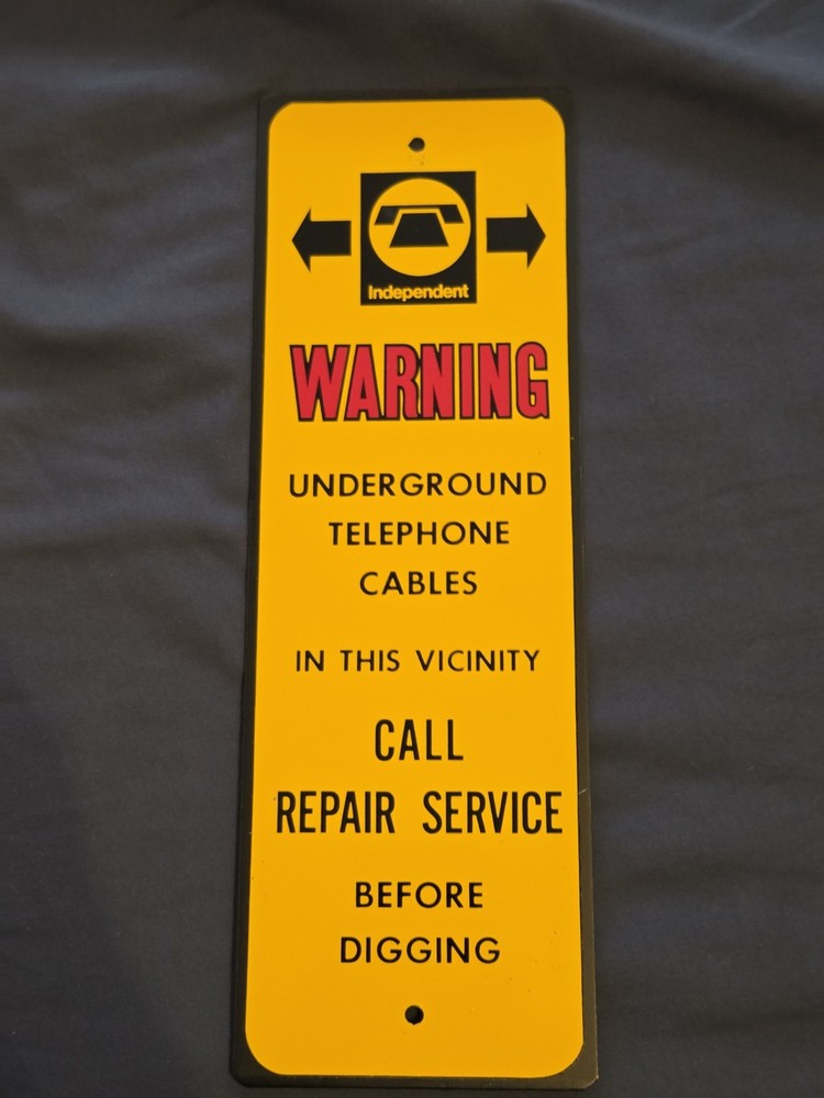 Underground Telephone Cable Sign