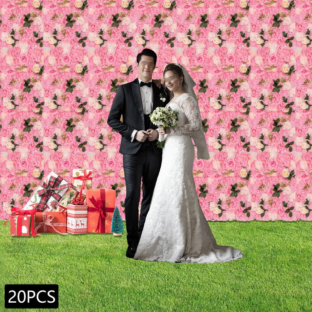 Flower Wall Panel, Artificial Floral Backdrop, Wall Decoration Backdrop HOT US!