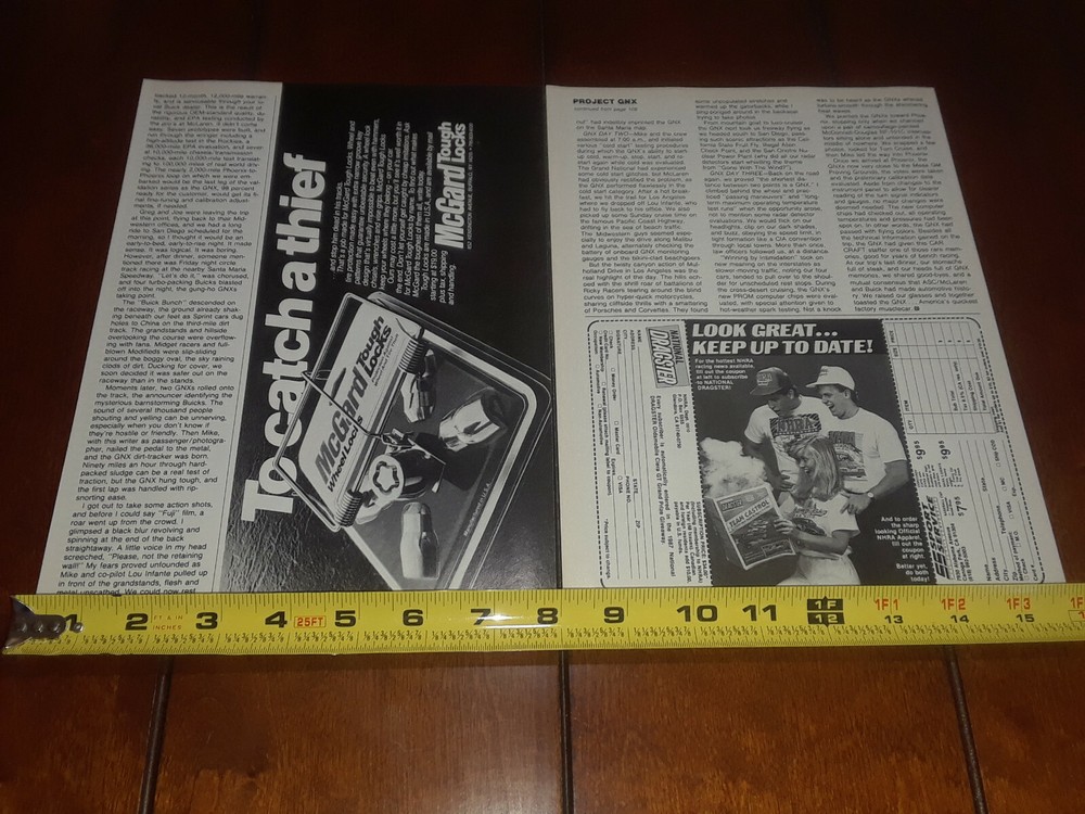 1987 BUICK GNX ORIGINAL ARTICAL