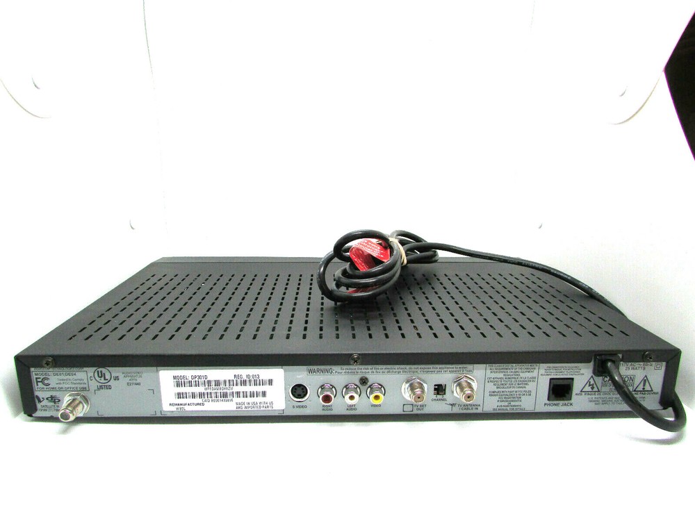 Dish Network Dish Pro Echostar DP301D MPEG2 Black Satellite Receiver No Remote