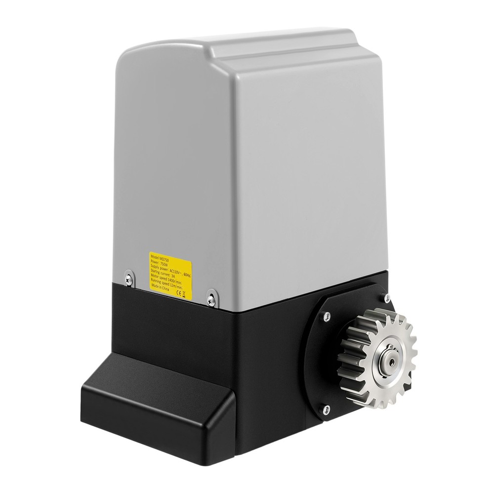 Motorized Sliding Gate Operator Electric Gate Opener W/ Remote Control 750W