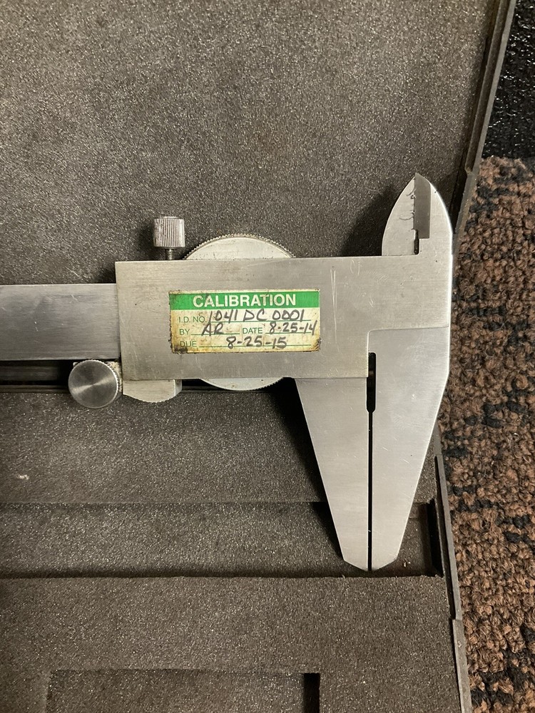 Dial Caliber Shock Proof O-12” Stainless Hardened With Case