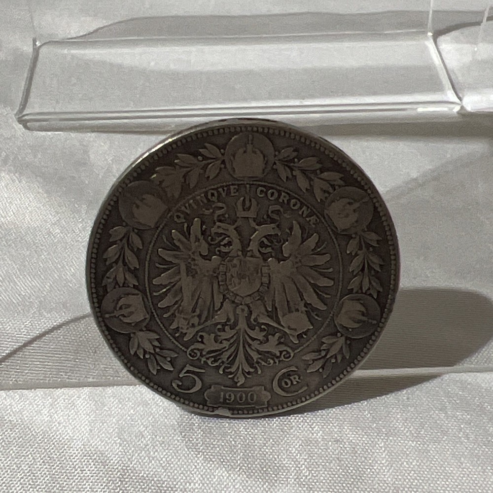 1900 Austria Silver 5 Corona