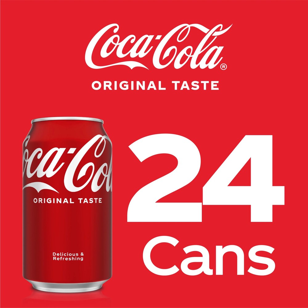 Coca-Cola Soda 12 fl oz Cans 24 Pack