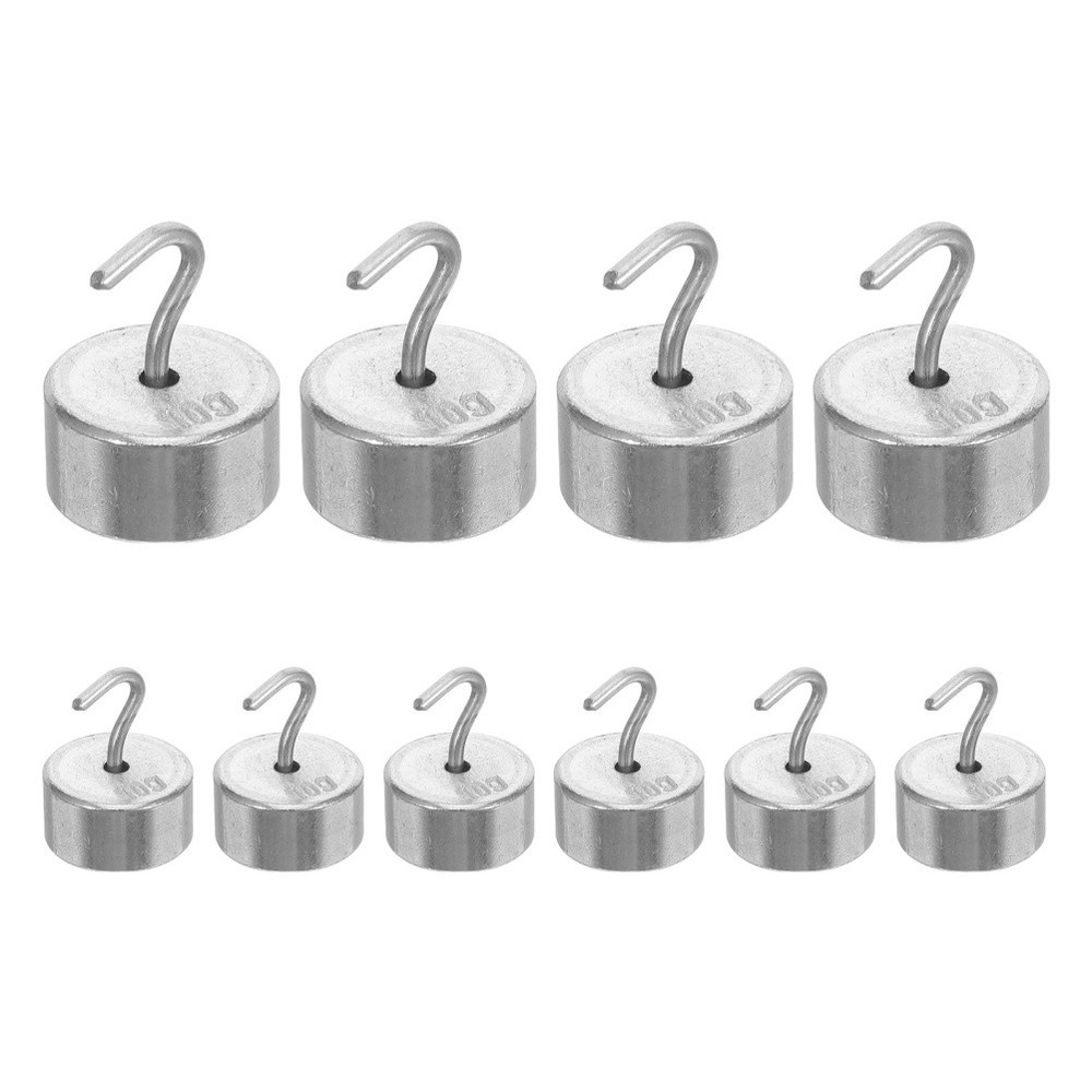 10 Pcs Calibration Weights for Digital Scale Hanging Hook Kit Balance