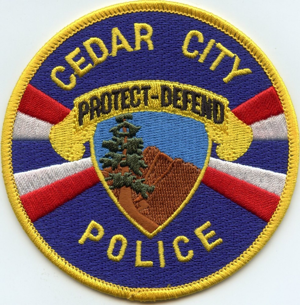 CEDAR CITY UTAH UT Protect - Defend POLICE PATCH