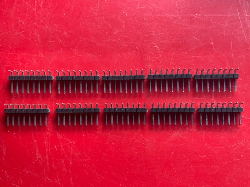 10x 22-28-8080 MOLEX CONNECTOR HEADER R/A 8 POSITION 2.54mm