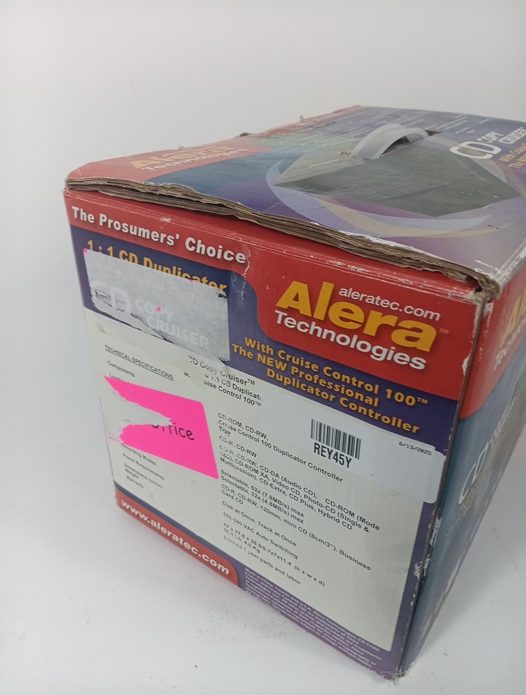 Aleratec Copy Cruiser 1:1 CD Duplicator Copier Burner NEW OPEN BOX