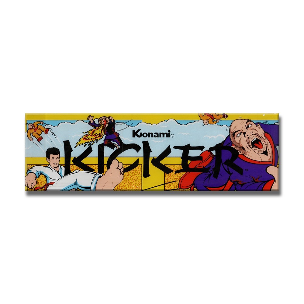 Kicker Premium Arcade Marquee Restoration Backlit Sign Insert