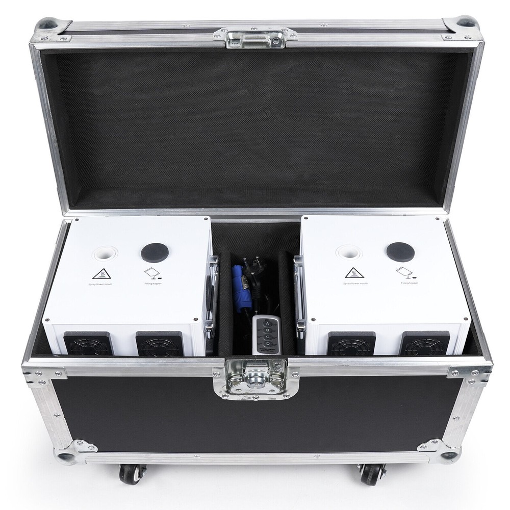 2Pcs Cold Spark Machine 700W DMX Stage Firework DJ Party Effect Machine w/ Case