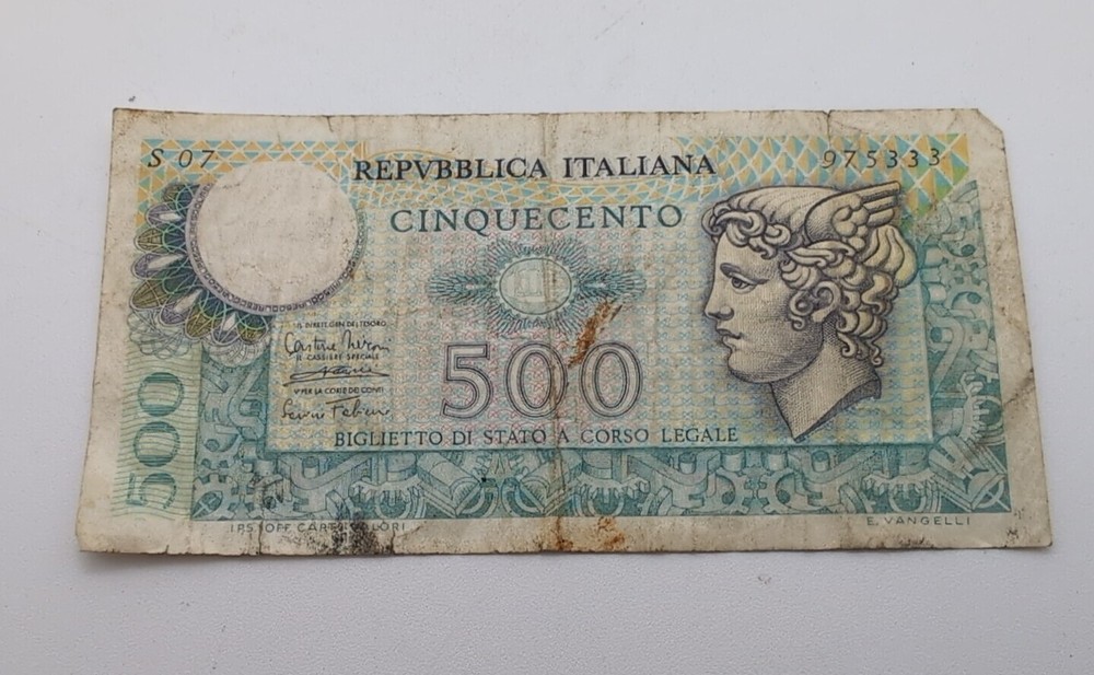 Italy 500  lire  1974