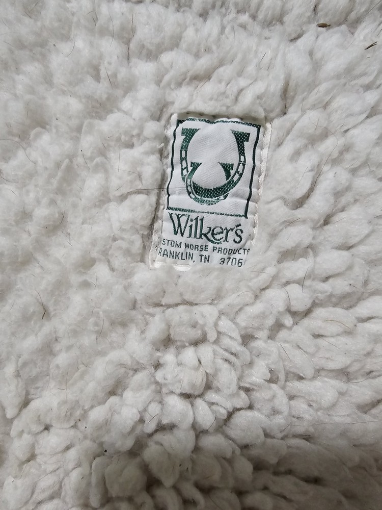 White Wilker's Custom Show Saddle Pad