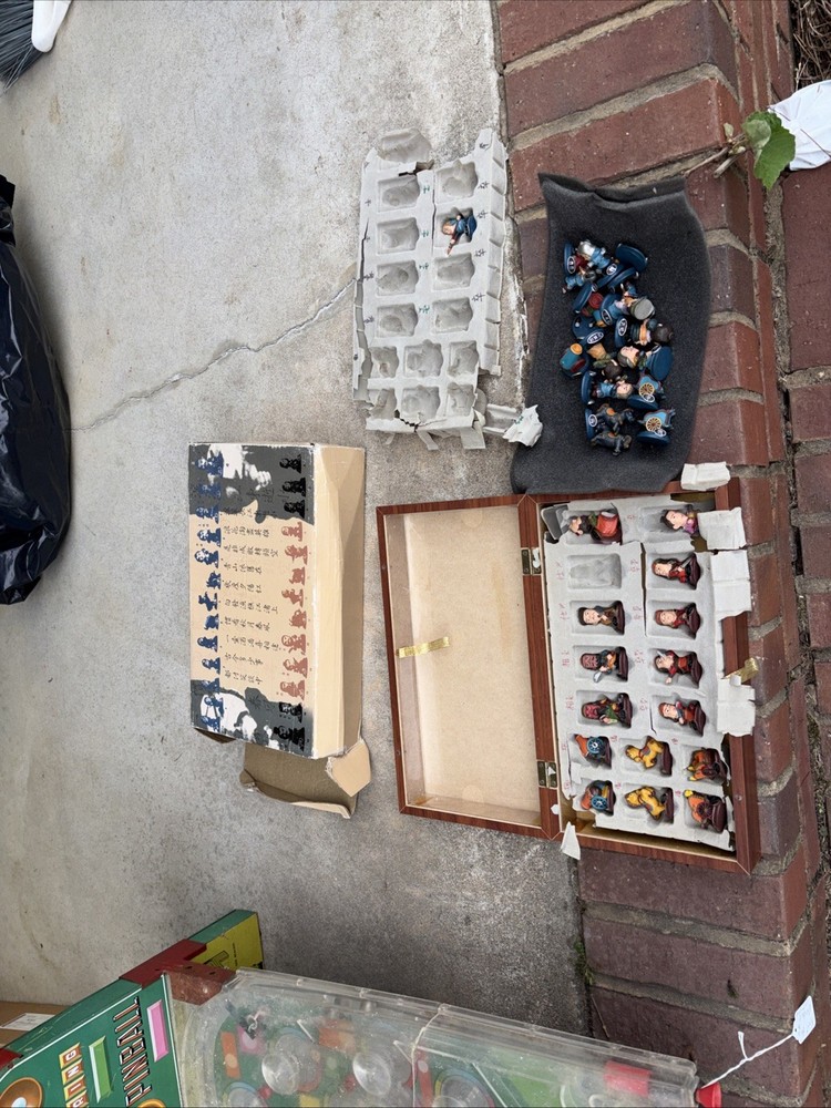 Chinese Chess Set And Board (incomplete)