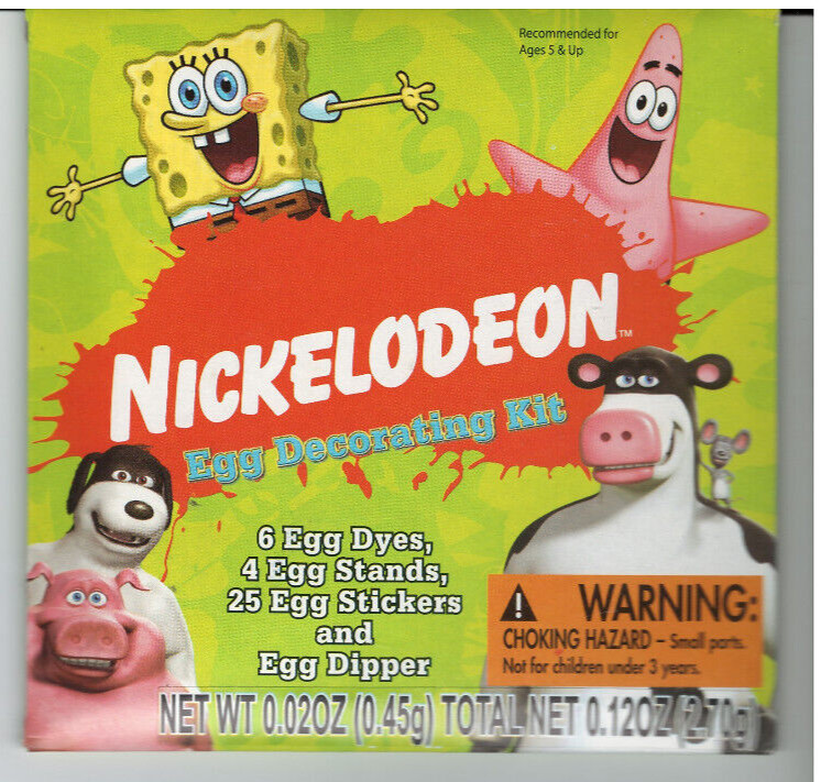 SpongeBob Squarepants Easter Egg Decorating Kit  Nickelodeon NEW