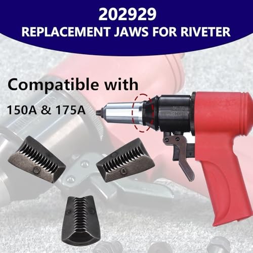 202929 Replacement Jaws for Riveter Compatible with Huck150a & 175a (3-Pack)