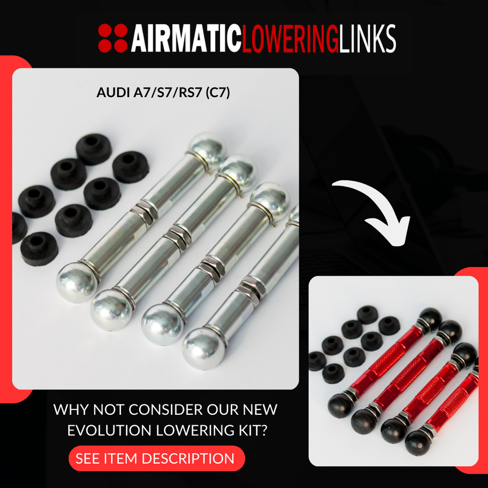 AUDI S7 RS7 (C7) LOWERING LINKS KIT - (PREMIUM FULLY ADJUSTABLE LINKS) MODULE
