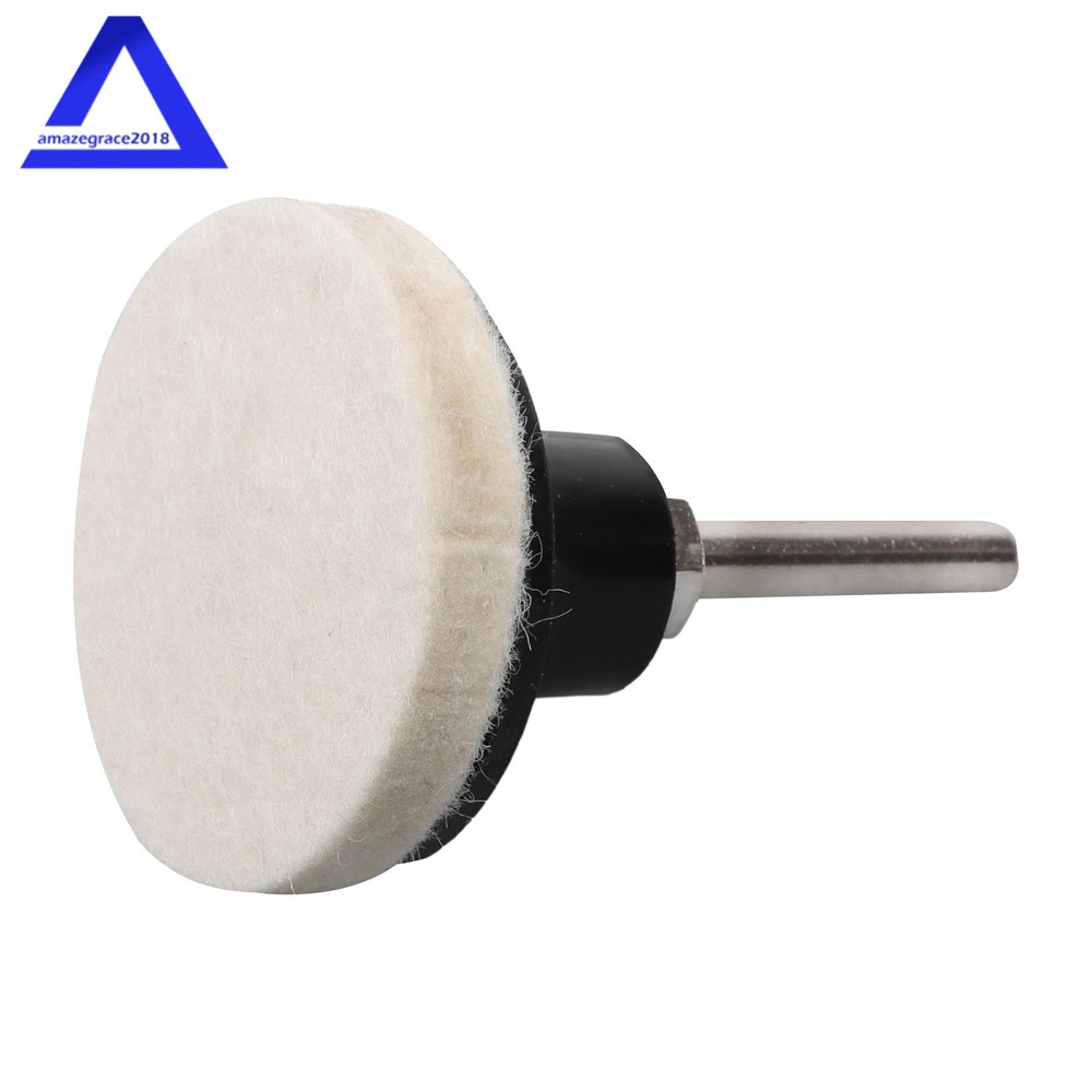 30Pack 2" Compressed Wool Fabric Sanding Discs Buffer Pad Holder w/ 1/4" Shank