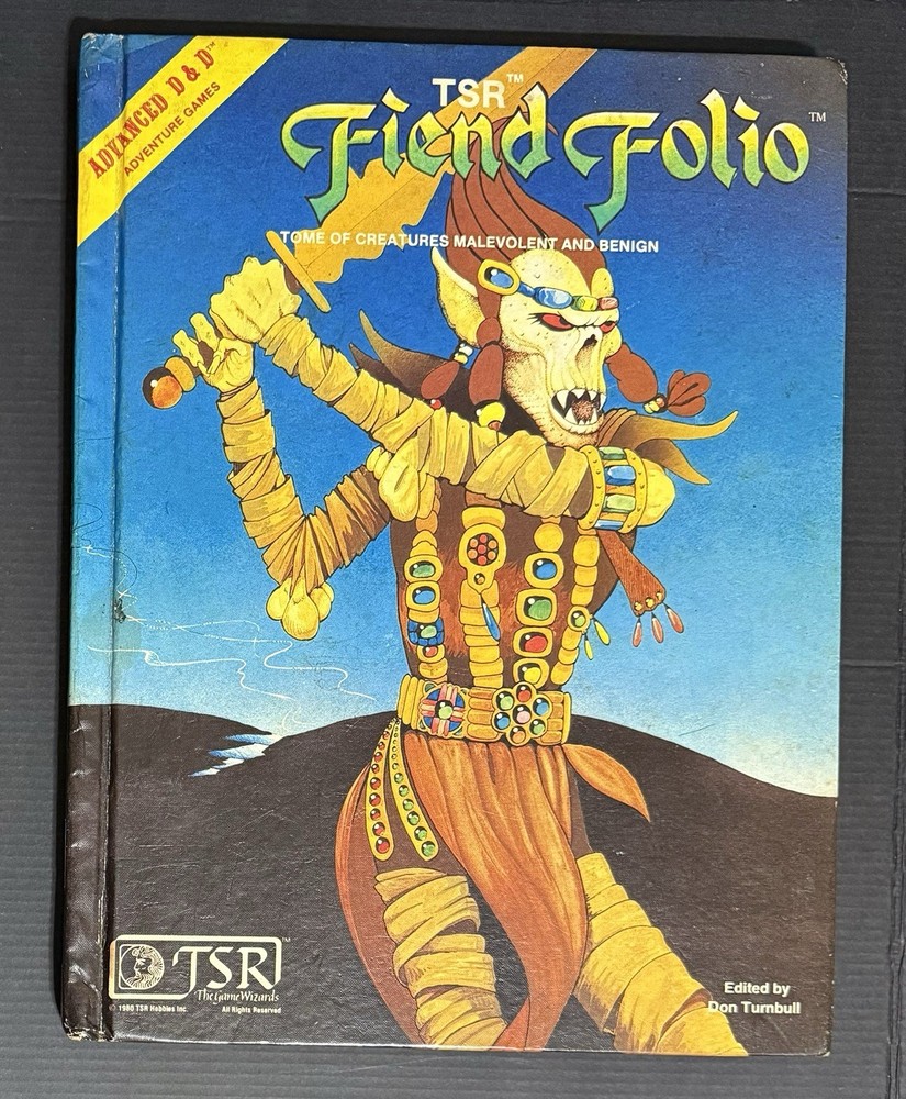 Advanced Dungeons & Dragons Fiend Folio Hardcover Book