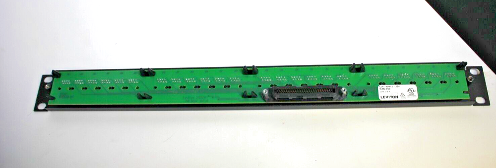 Leviton Voice Patch Panel 48 Port 2RU 8 25 Pair Connectors For Phone, UNTESTED