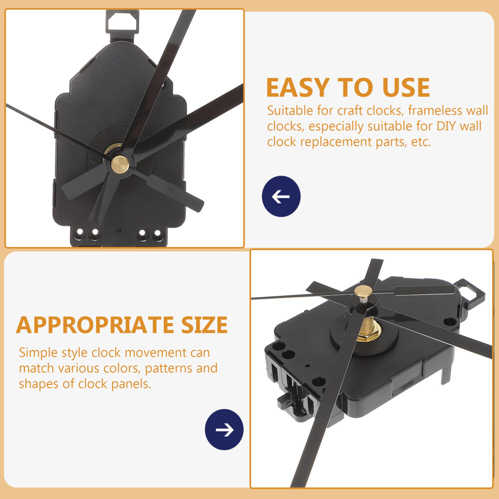 1 Set Wall Clock Movement Clock Hands And Battery Powered Replacement Motor