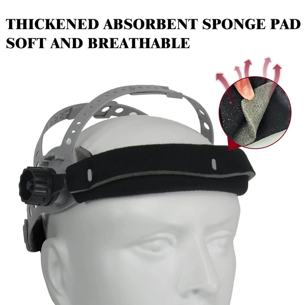 TRQWH Adjustable Welding Headgear Replacement with Sweatband