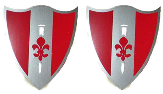 US ARMY - 46TH ENGINEER BN - M1 HELMET DECALS - 1 PAIR