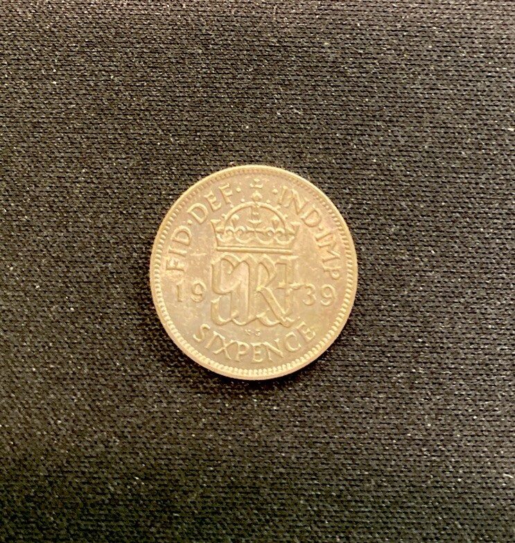 1939 British Silver! 6 Pence! ENN Coins