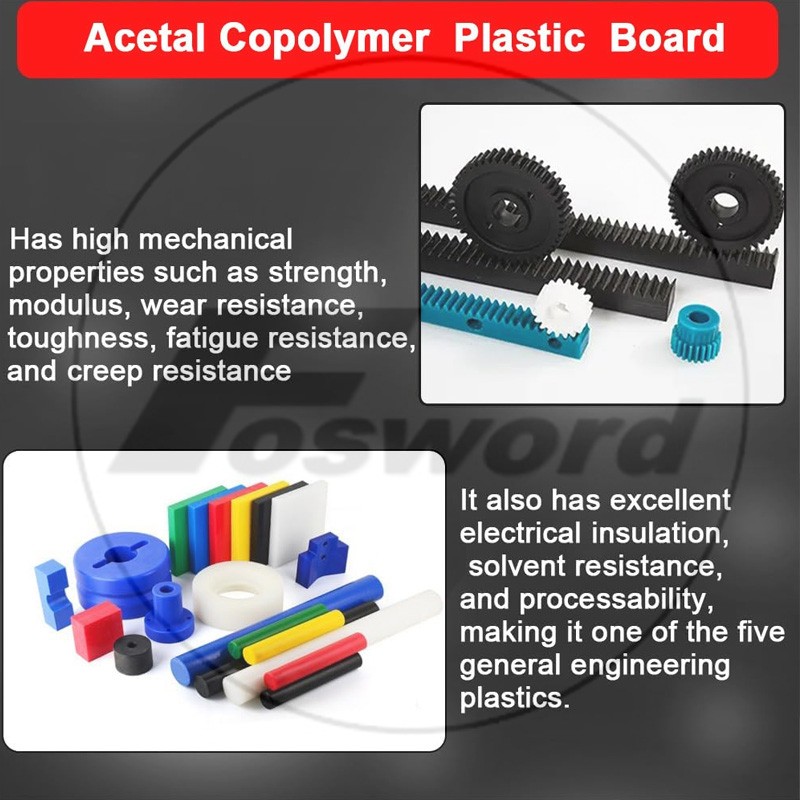Acetal Sheet POM Plastic Cut to Size Engineering Polyformaldehyde Plate Block