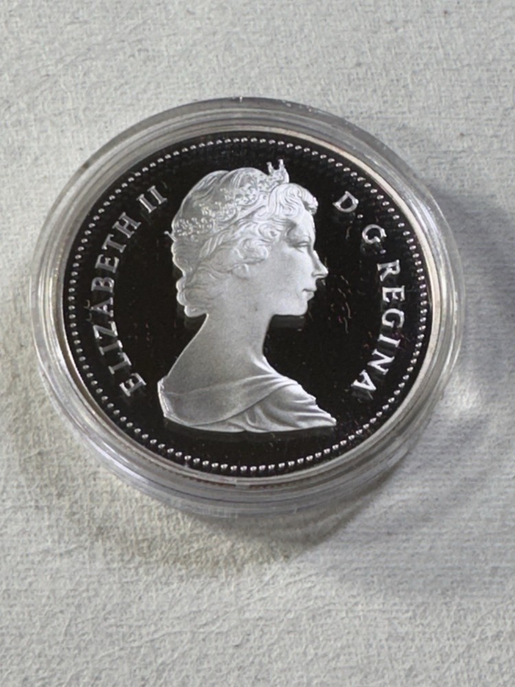 1984 Canada 1 Dollar Silver Proof Coin Toronto