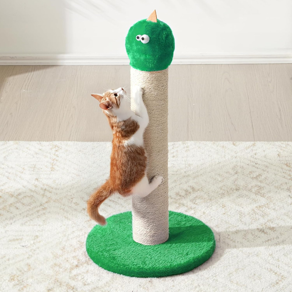 Cat Scratching Post 22'', Scratching Post with Extra Wide 12" Heavy Duty Base fo